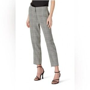 Club Monaco | Pants & Jumpsuits | Club Monaco Plaid Cigarette Pant 6  Houndstooth Slim Straight Black White Cropped